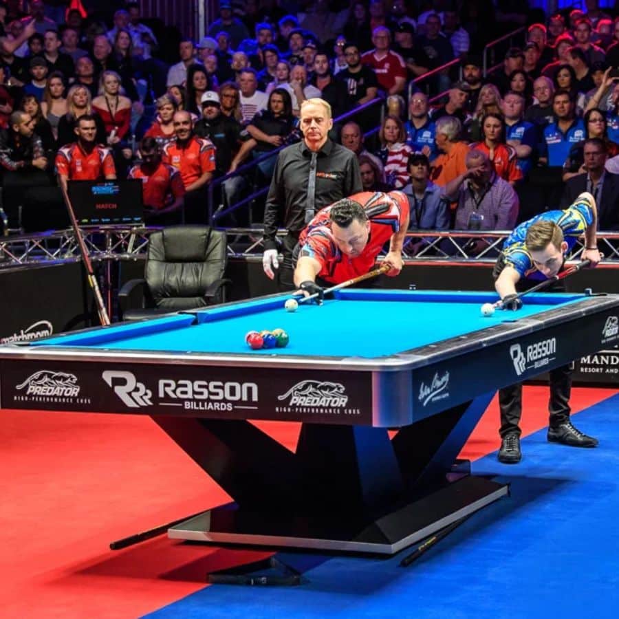 Cách Chọn Mua Bàn Bida Lỗ Phù Hợp Cho Không Gian Của Bạn 1 ẢNH THỰC TẾ BÀN TẠI GIẢI THI ĐẤU LỚN